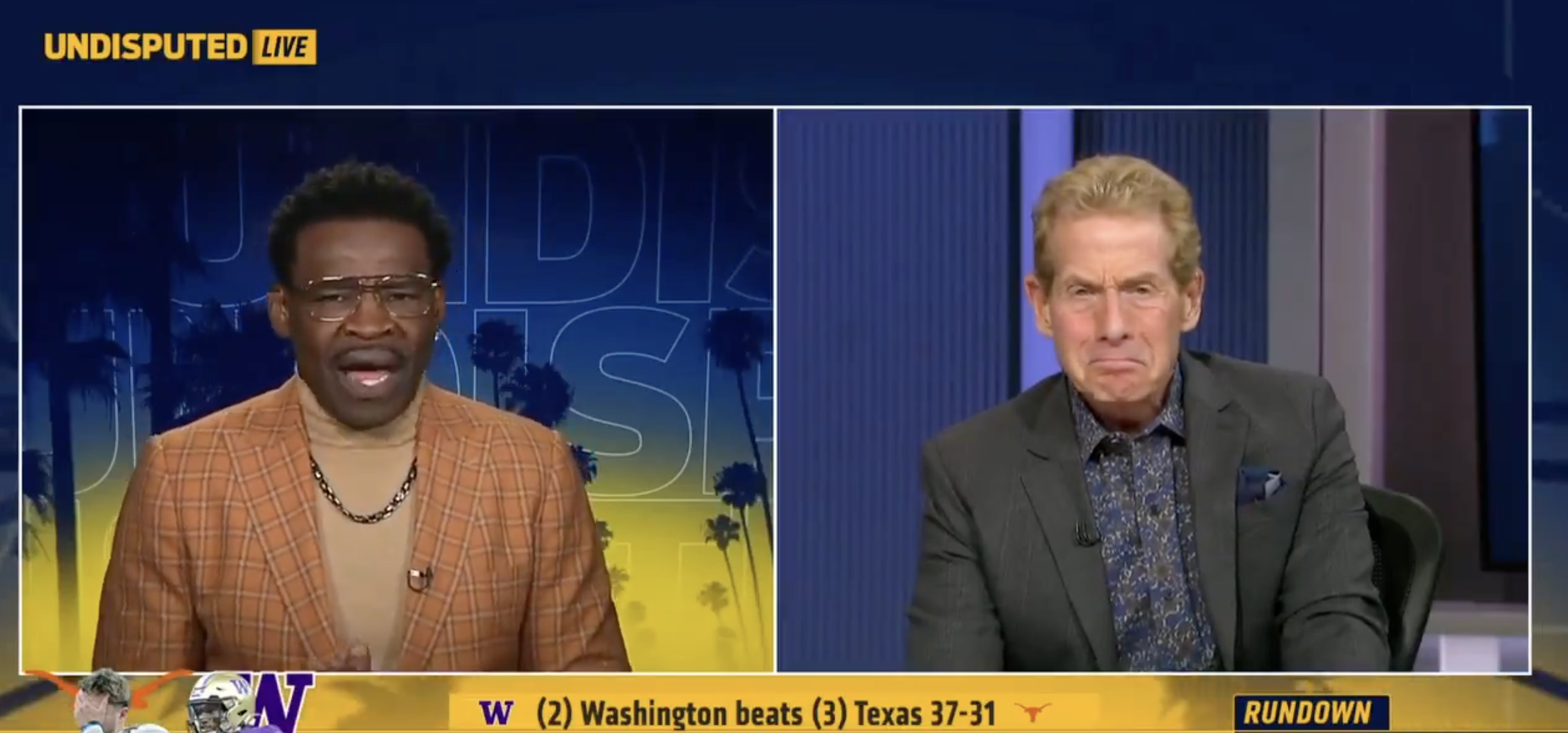 Michael Irvin and Skip Bayless